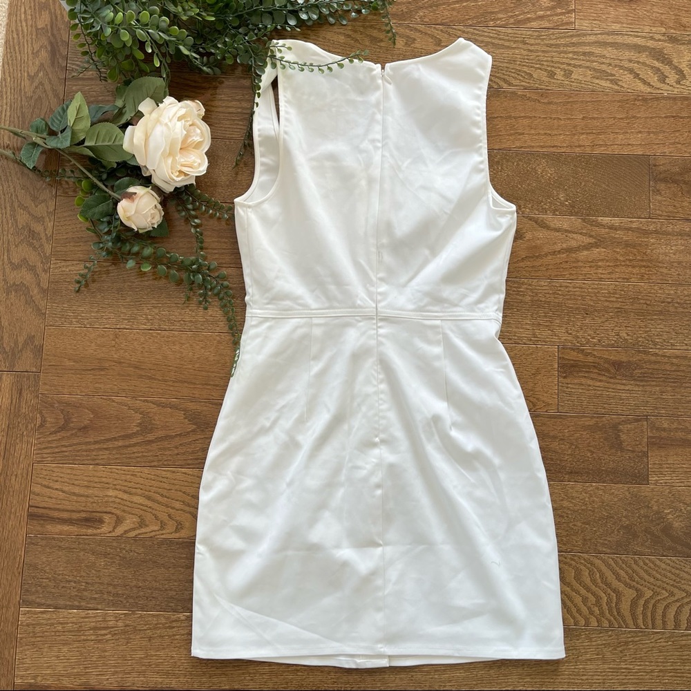 Revolve Superdown White Button Bodycon Dress - image 4